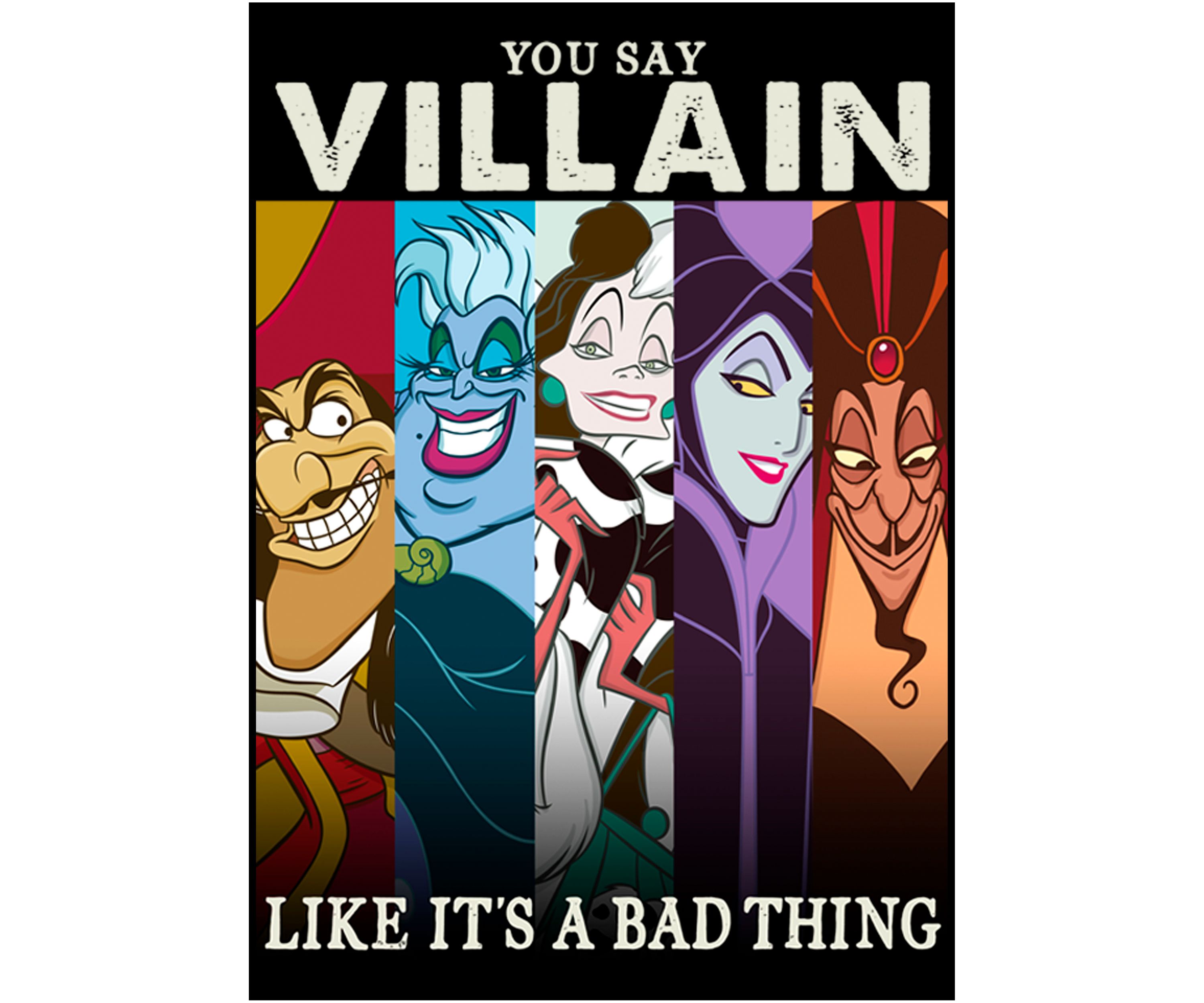 Big & Tall Disney® Villains Like Bad Graphic Short Sleeve T-Shirt