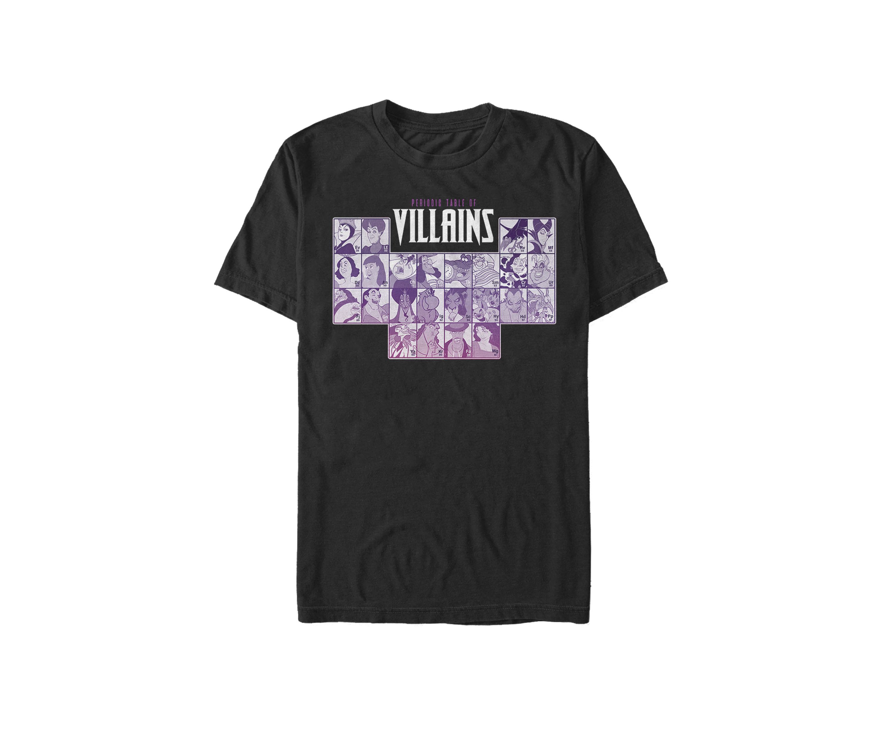 Periodic Table Of Villains Group Shot Short Sleeve T-Shirt 
