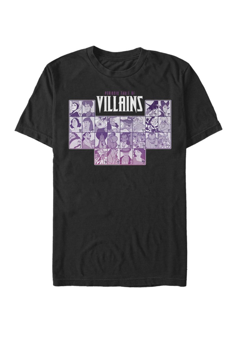 Periodic Table Of Villains Group Shot Short Sleeve T-Shirt 