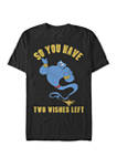 Genie So You Have Two Wishes Left Short Sleeve Graphic T-Shirt 