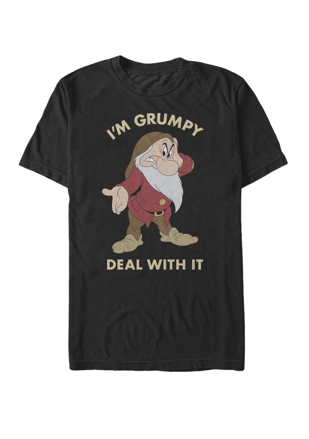 Im Grumpy Deal With It Portrait Short Sleeve T-Shirt