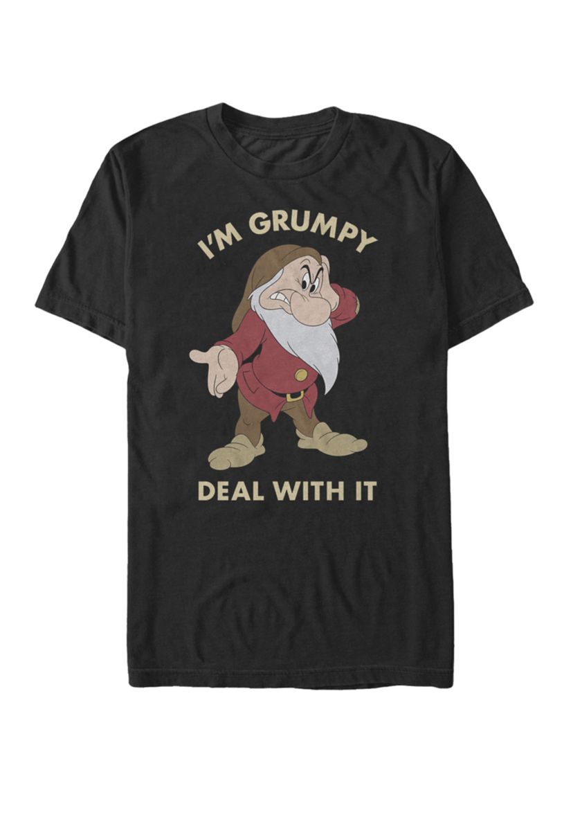Im Grumpy Deal With It Portrait Short Sleeve T-Shirt