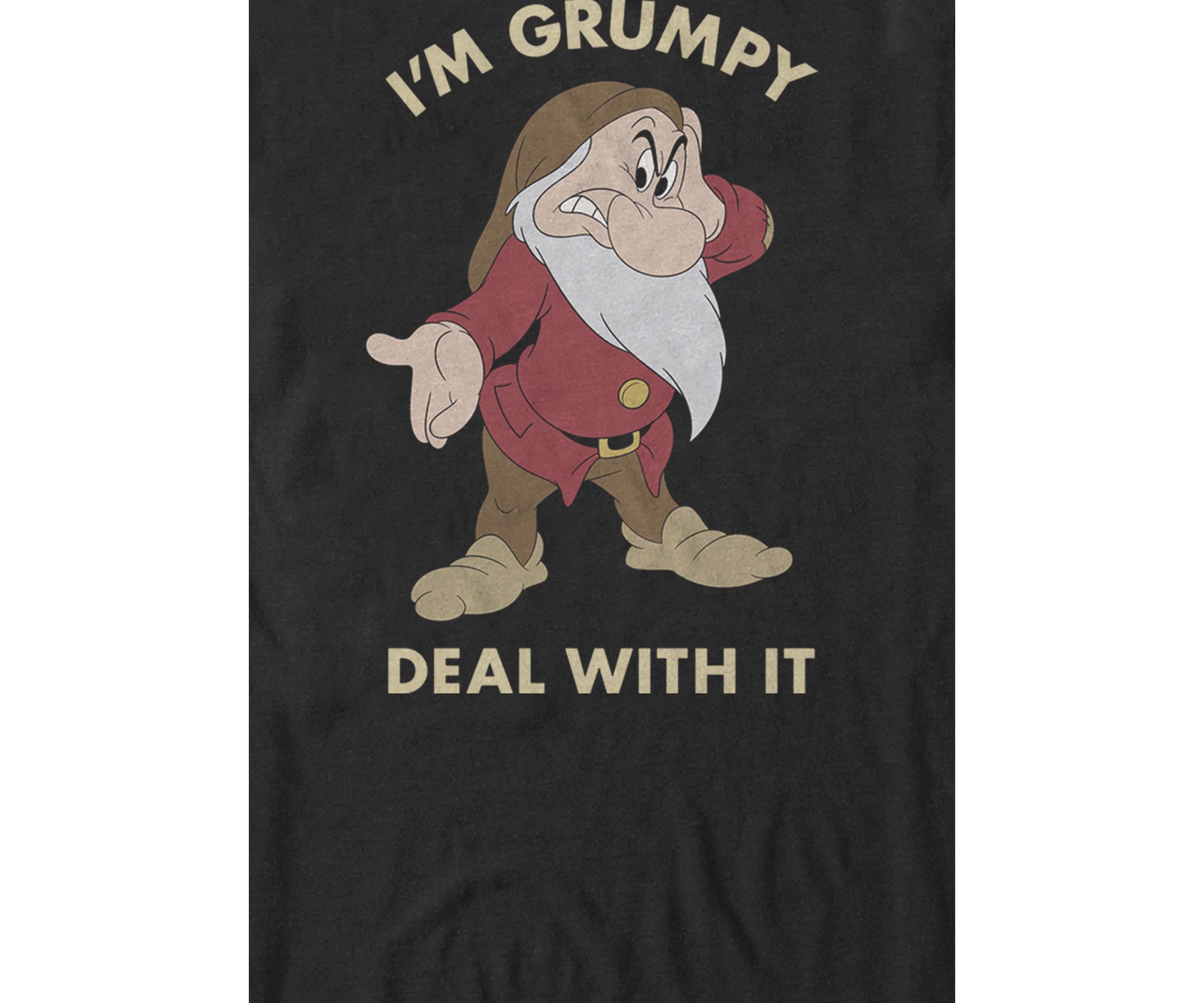 Im Grumpy Deal With It Portrait Short Sleeve T-Shirt