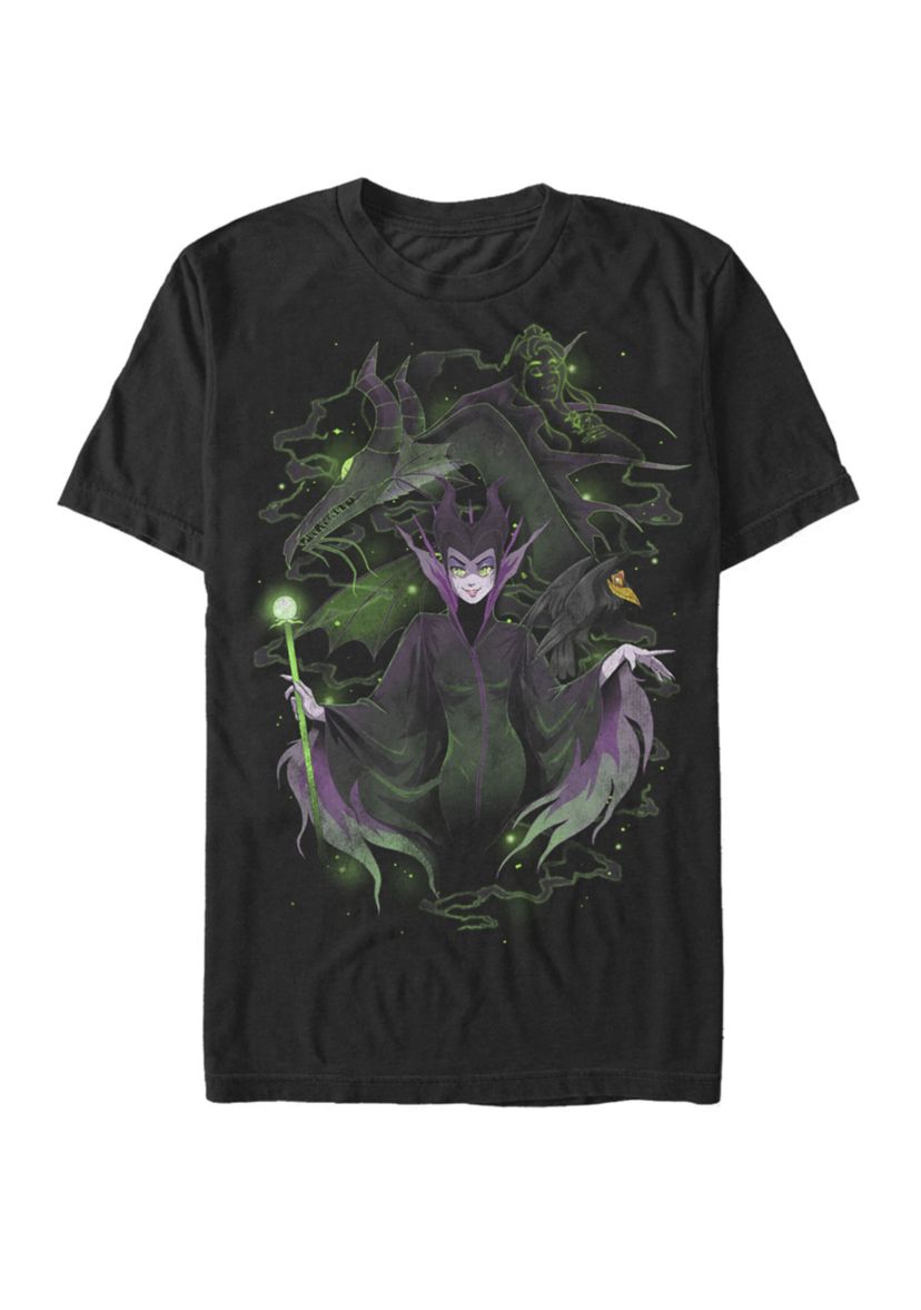 Maleficent Manga Art Short Sleeve T-Shirt