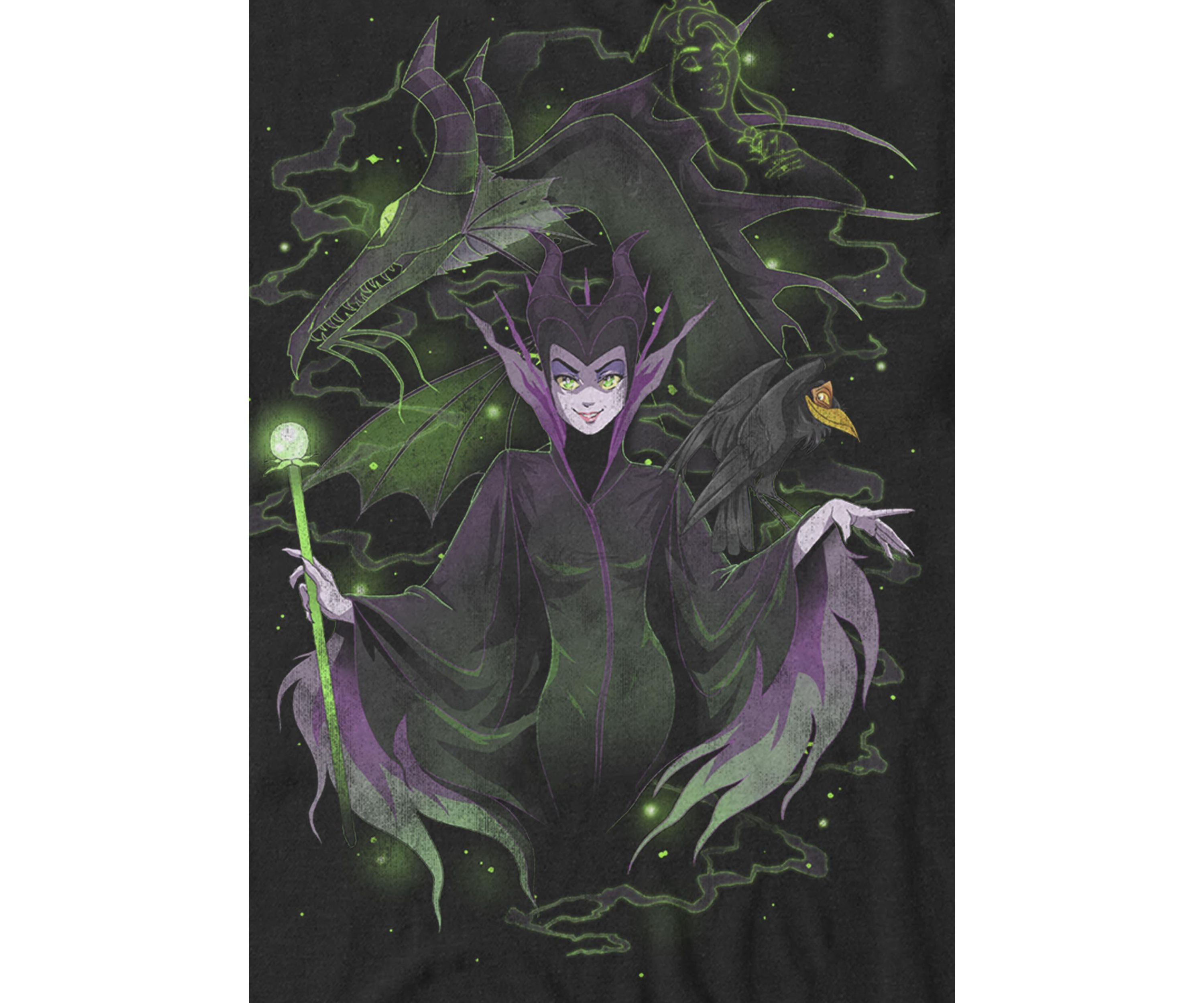 Maleficent Manga Art Short Sleeve T-Shirt
