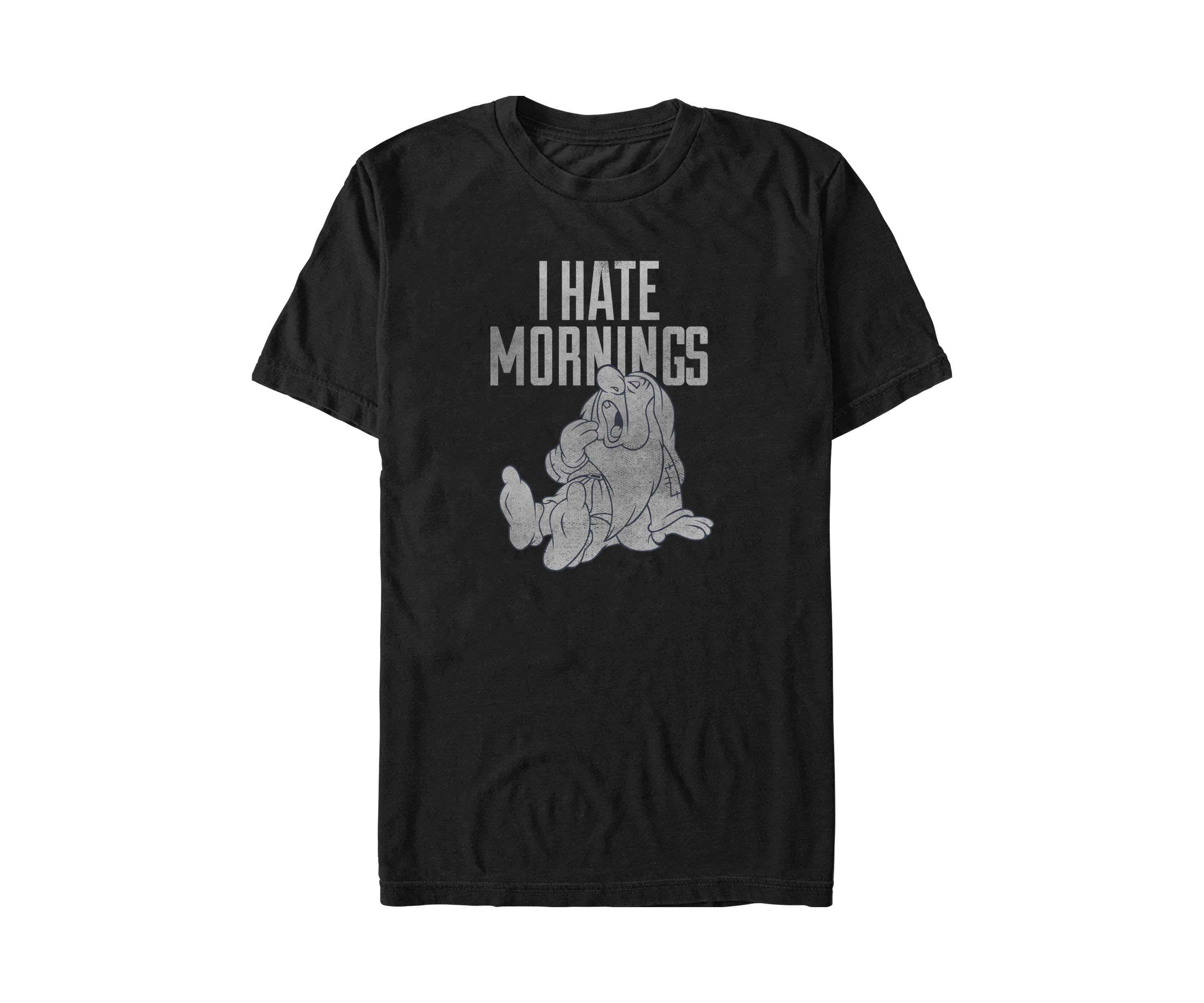 Hate Mornings Graphic T-Shirt