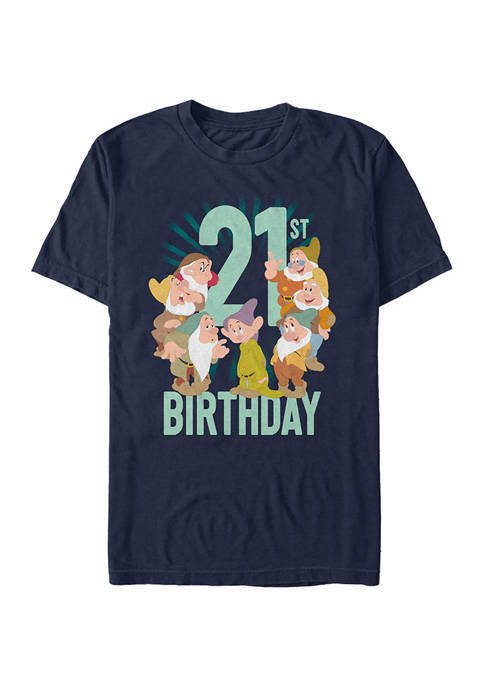 Disney® Dwarves Twenty First Birthday Graphic T-Shirt