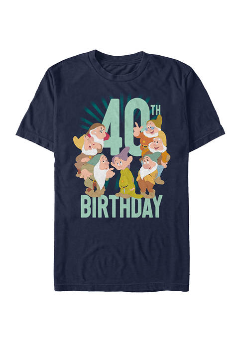 Disney® Dwarves Forty Birthday Graphic T-Shirt