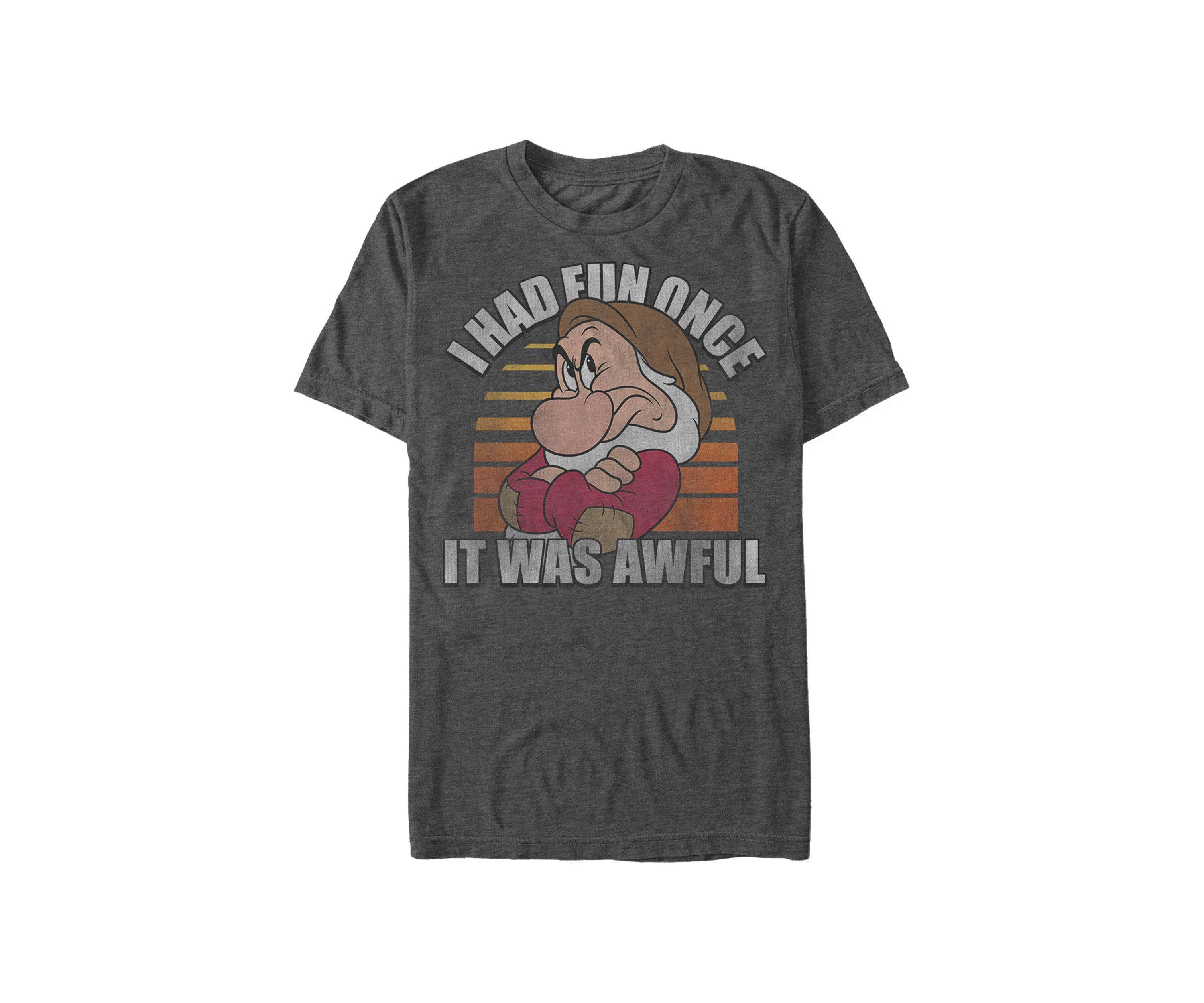 Big & Tall Disney® Princess No Fun Graphic Short Sleeve T-Shirt