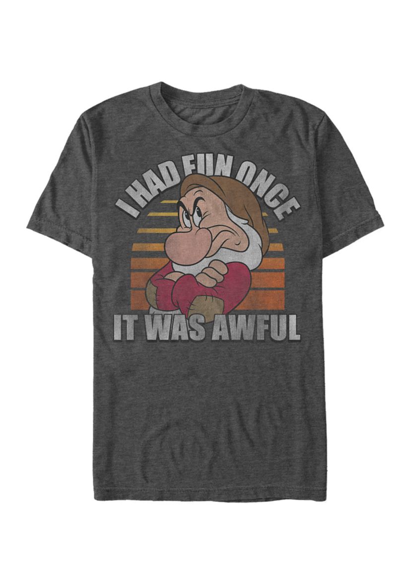 Big & Tall Disney® Princess No Fun Graphic Short Sleeve T-Shirt