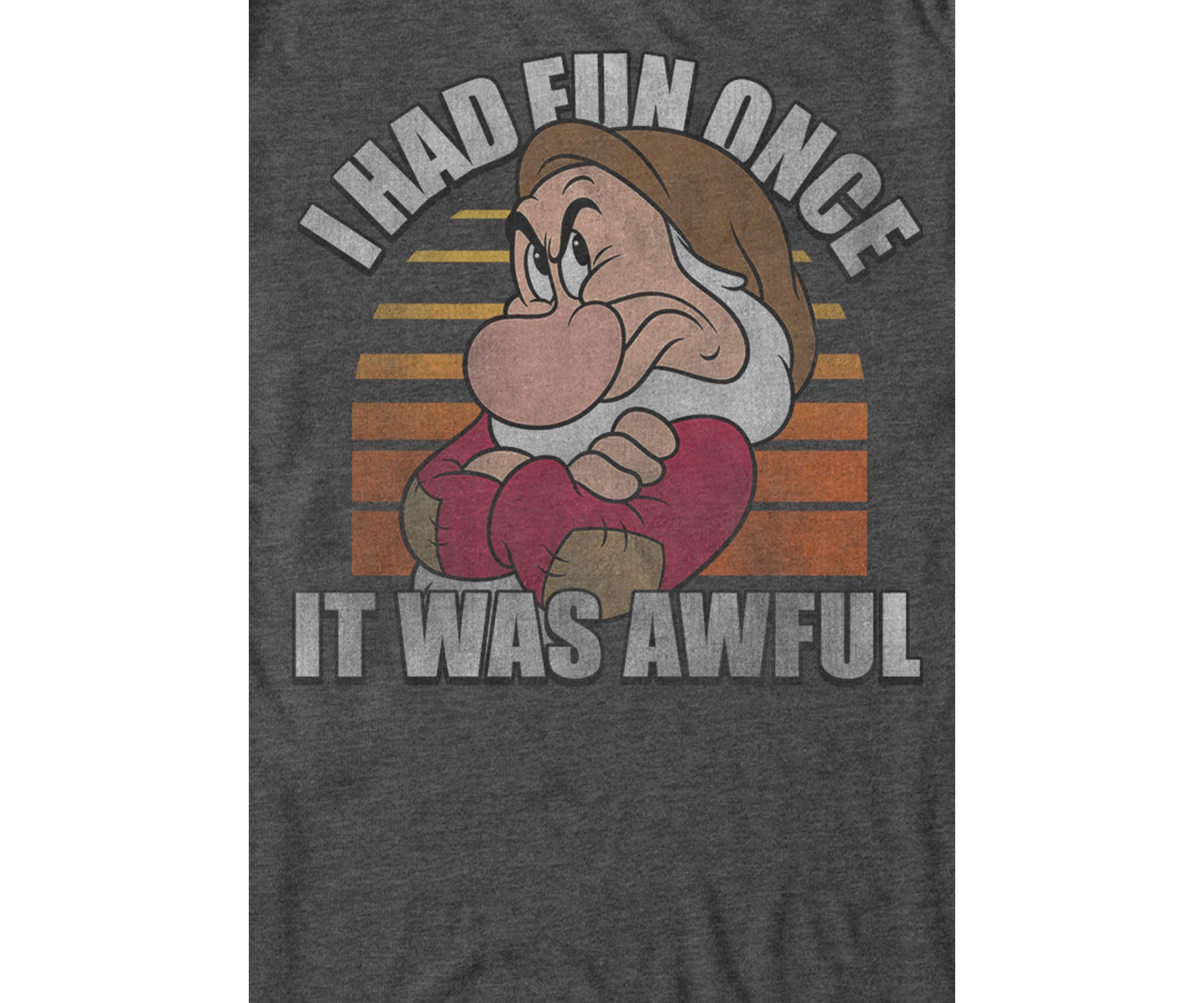 Big & Tall Disney® Princess No Fun Graphic Short Sleeve T-Shirt