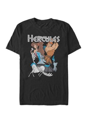 Disney Men's Big & Tall Hercules Group Short Sleeve Graphic T-Shirt, Black, 3XL