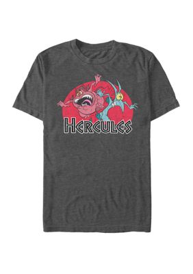 Disney Men's Big & Tall Hercules Pain And Panic Short Sleeve Graphic T-Shirt, Grey, 3XL