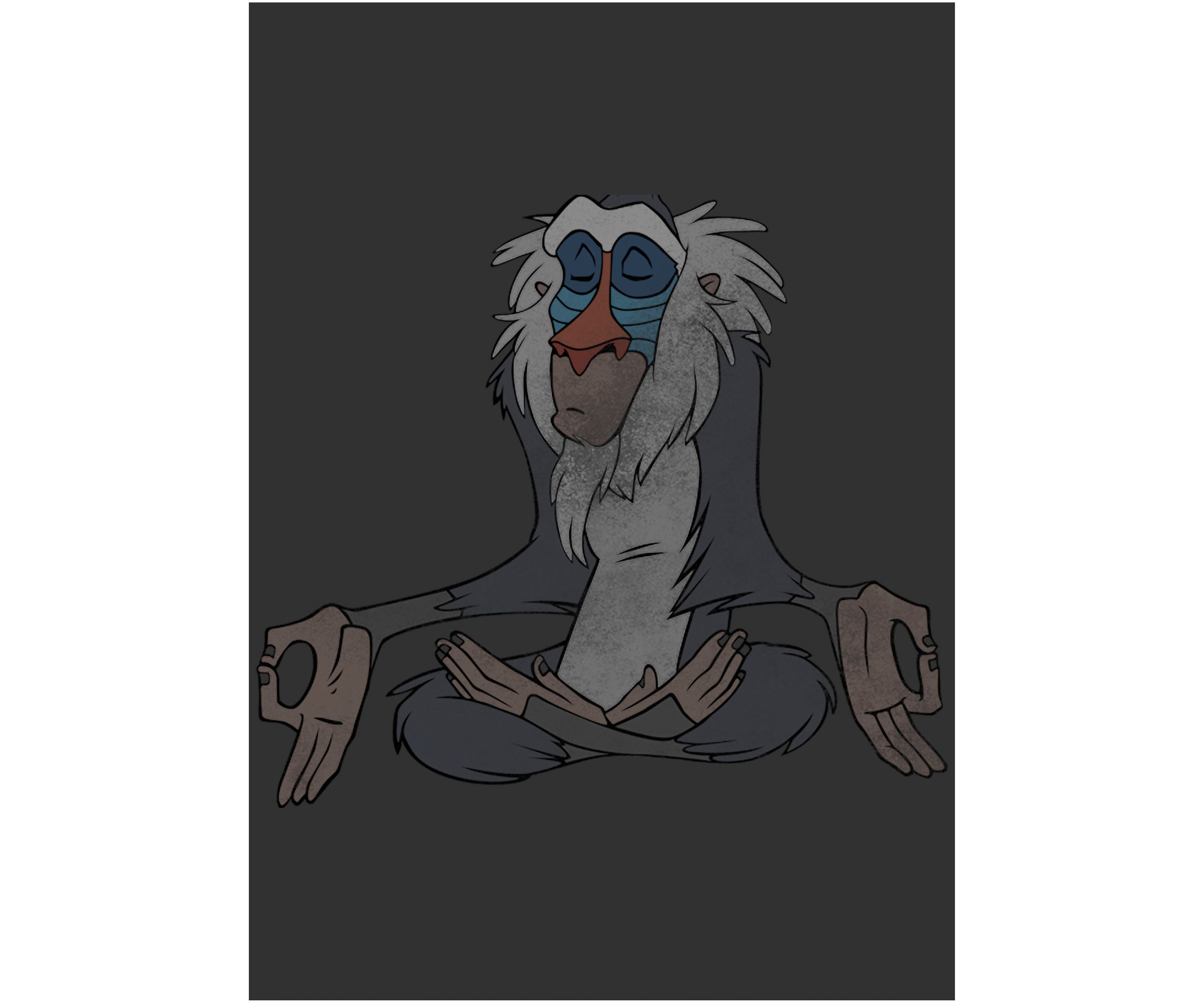 Big & Tall Lion King Slightly Rafiki Graphic Short Sleeve T-Shirt