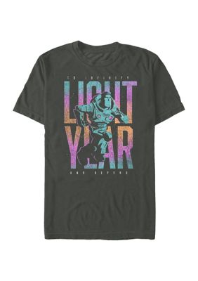 Disney Pixar Men's Buzz Words Graphic T-Shirt, Grey, 2XL