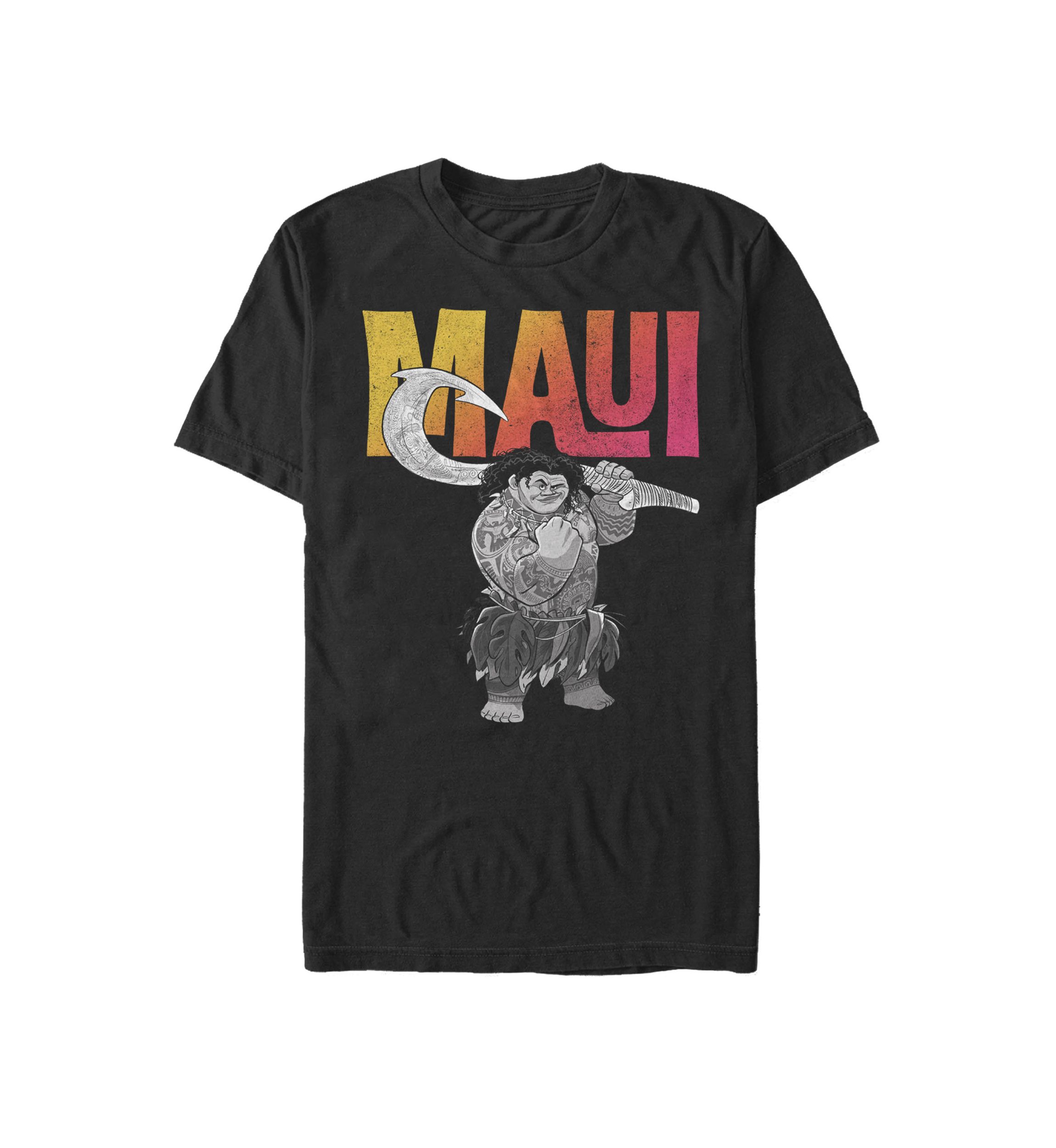 Moana Neon Maui Portrait Short Sleeve T-Shirt 