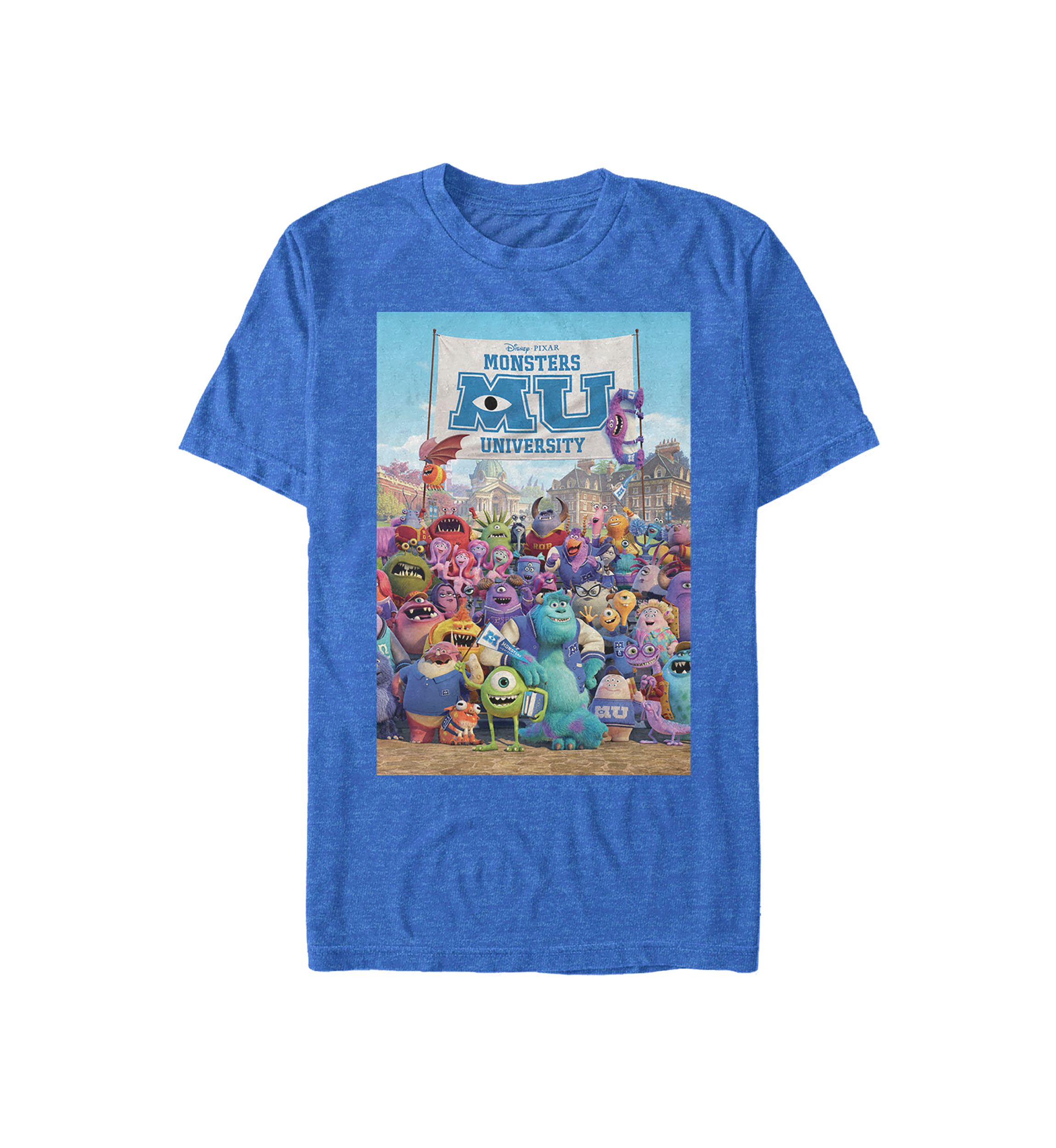 Monsters University Class Photo Movie Poster Short Sleeve T-Shirt 