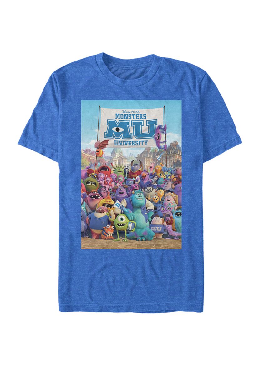 Monsters University Class Photo Movie Poster Short Sleeve T-Shirt 