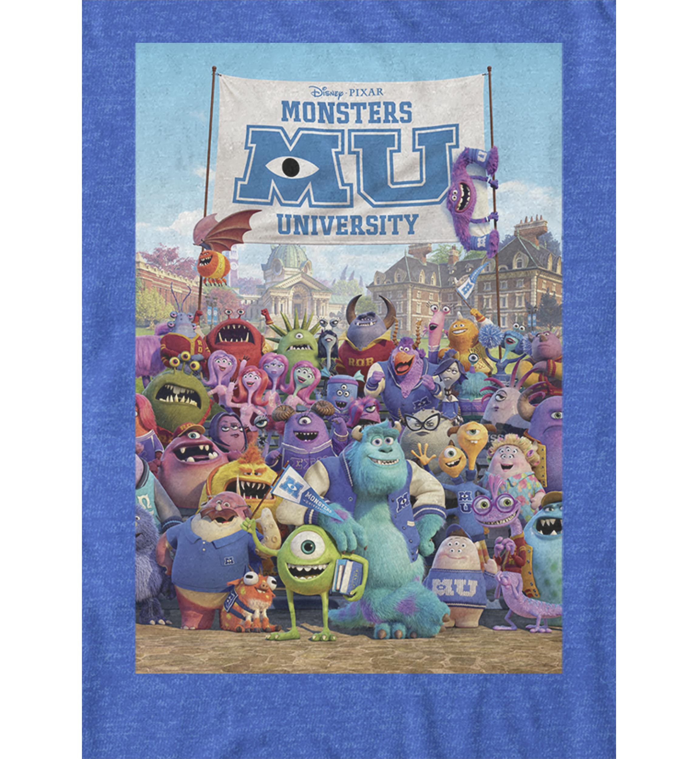 Monsters University Class Photo Movie Poster Short Sleeve T-Shirt 