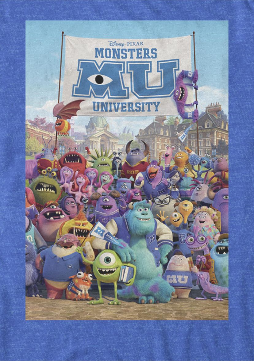 Monsters University Class Photo Movie Poster Short Sleeve T-Shirt 