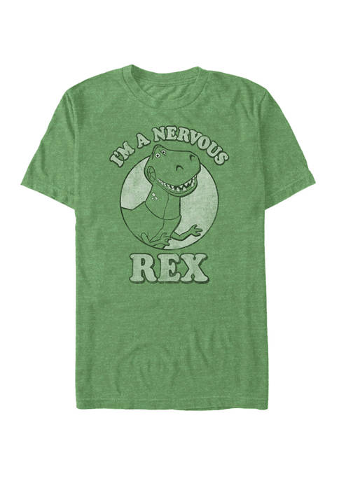 Toy Story Im A Nervous Rex Dinosaur Short Sleeve Graphic T-Shirt 