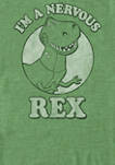 Toy Story Im A Nervous Rex Dinosaur Short Sleeve Graphic T-Shirt 