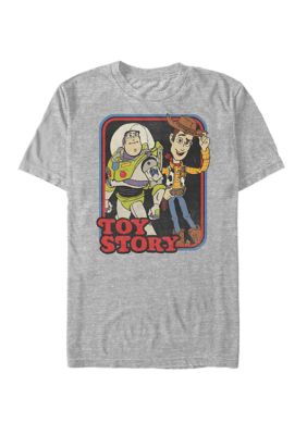 Disney Pixar Toy Story Woody and Buzz Vintage Short Sleeve Graphic T-Shirt, Small