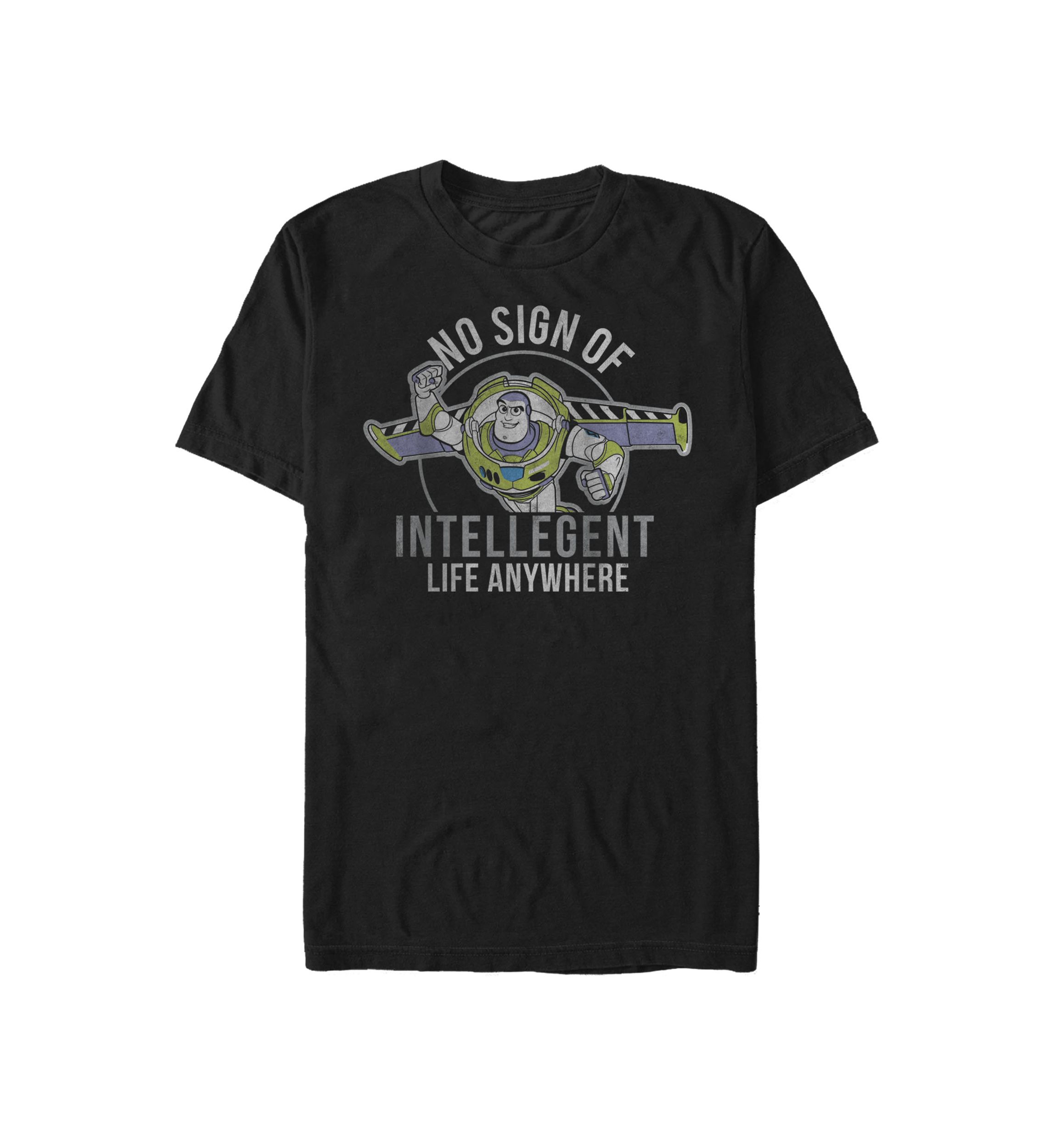 Toy Story Buzz No Sign of Intelligent Life Short Sleeve Graphic T-Shirt 