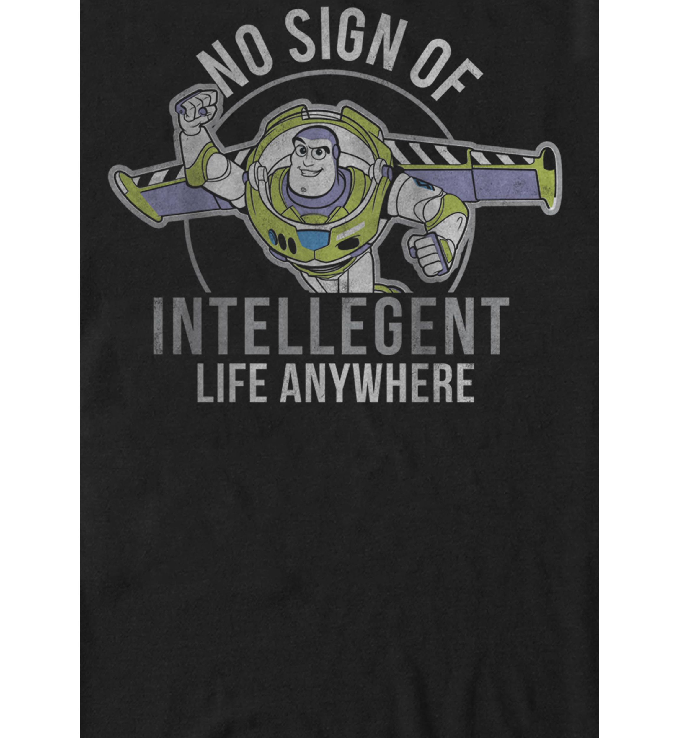 Toy Story Buzz No Sign of Intelligent Life Short Sleeve Graphic T-Shirt 