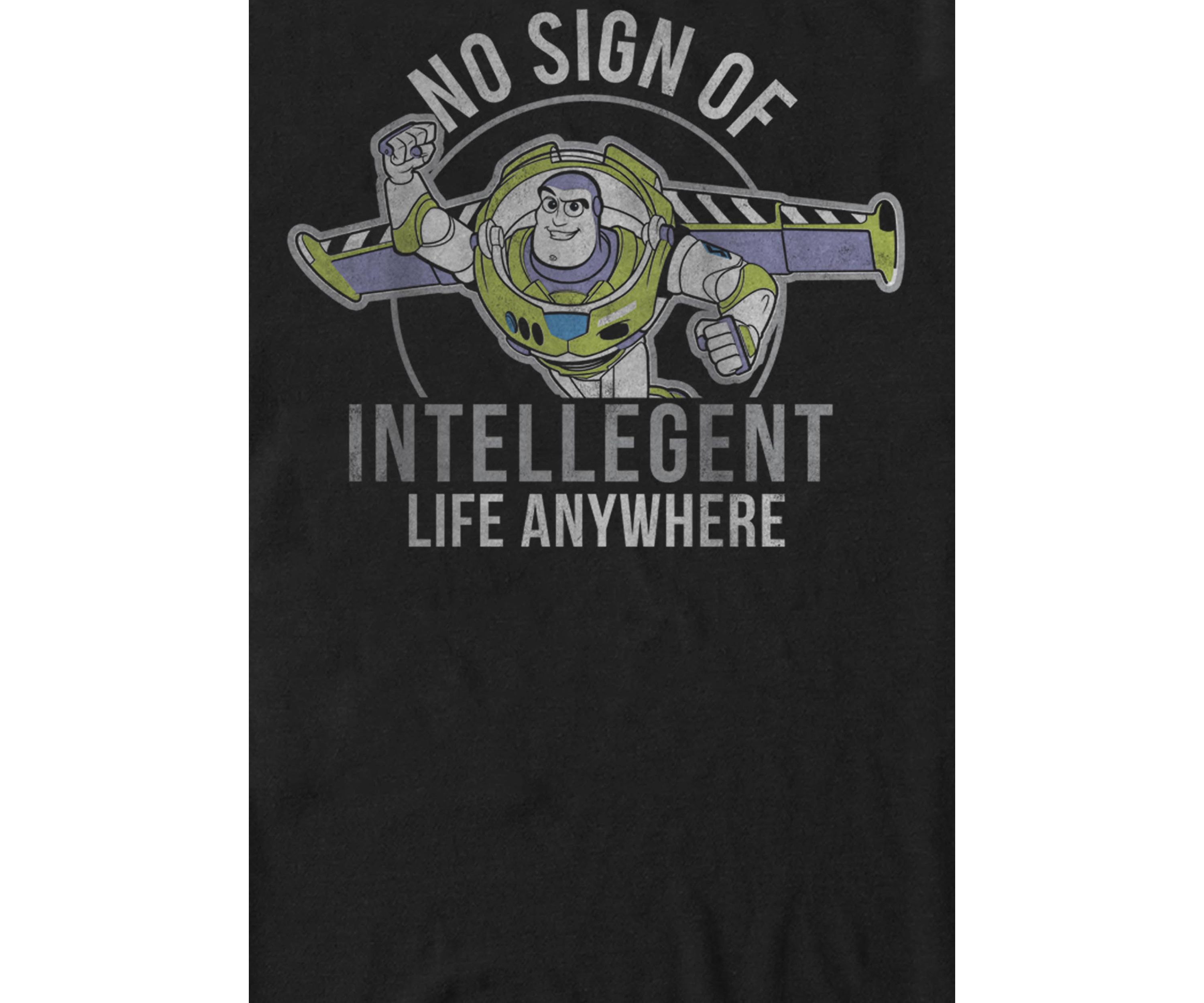 Toy Story Buzz No Sign of Intelligent Life Short Sleeve Graphic T-Shirt 