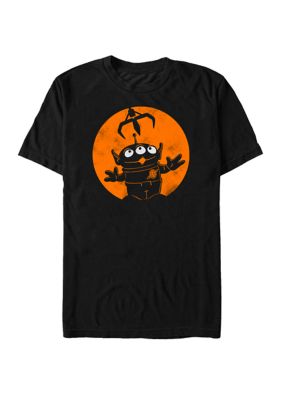 Disney Pixar Men's Big & Tall Toy Story Alien Claw Machine Halloween Short Sleeve T-Shirt, Black, 3XL