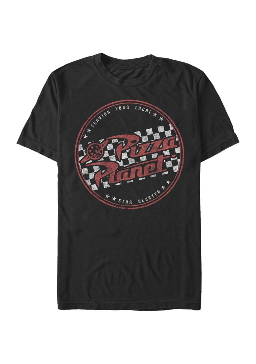Big & Tall Toy Story Pizza Planet Logo Graphic Short Sleeve T-Shirt