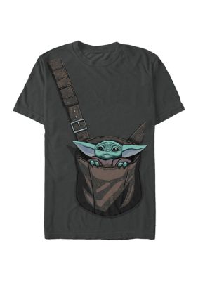 Star Wars The Mandalorian Men's The Child Crossbody Short Sleeve Graphic T-Shirt -  3203739STMD031310001004