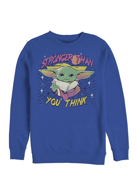 Stronger Than You Think Graphic Crew Fleece Sweatshirt