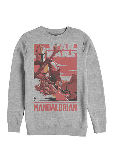 Mad Mando Poster Graphic Crew Fleece Sweatshirt