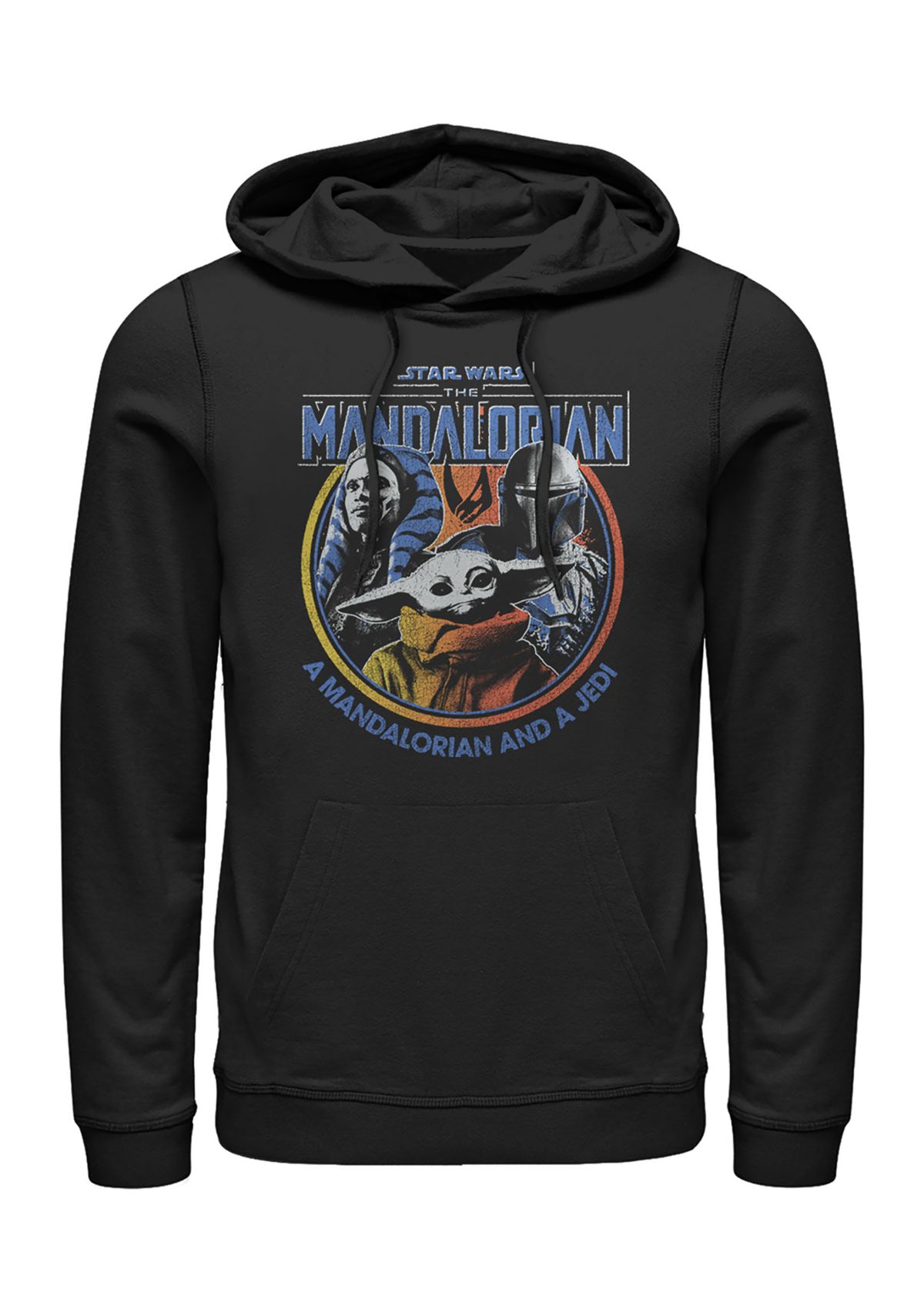  Retro Bright Fleece Graphic Hoodie