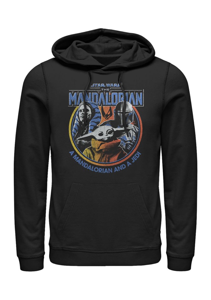  Retro Bright Fleece Graphic Hoodie