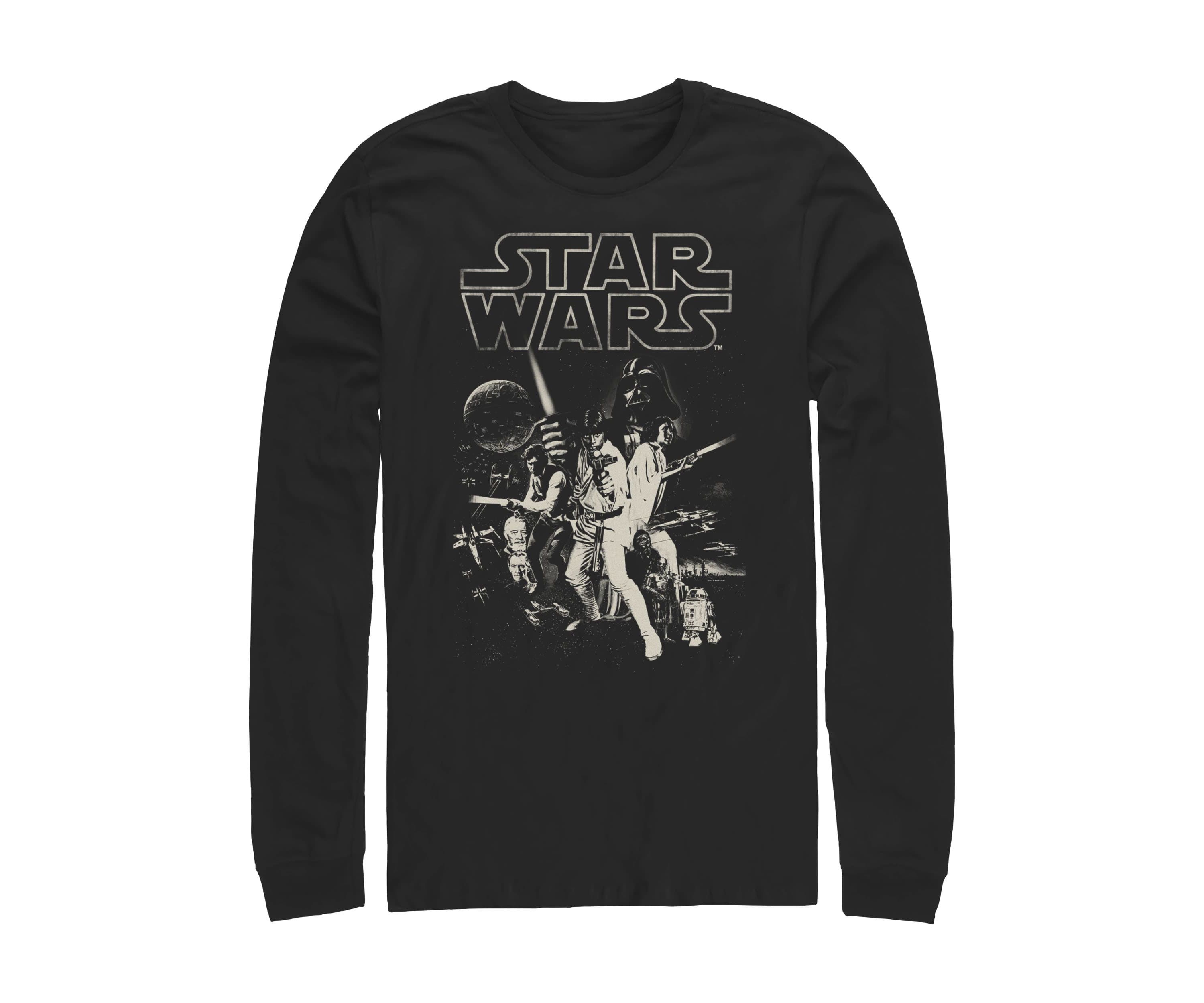 Distress Poster Graphic Long Sleeve T-Shirt