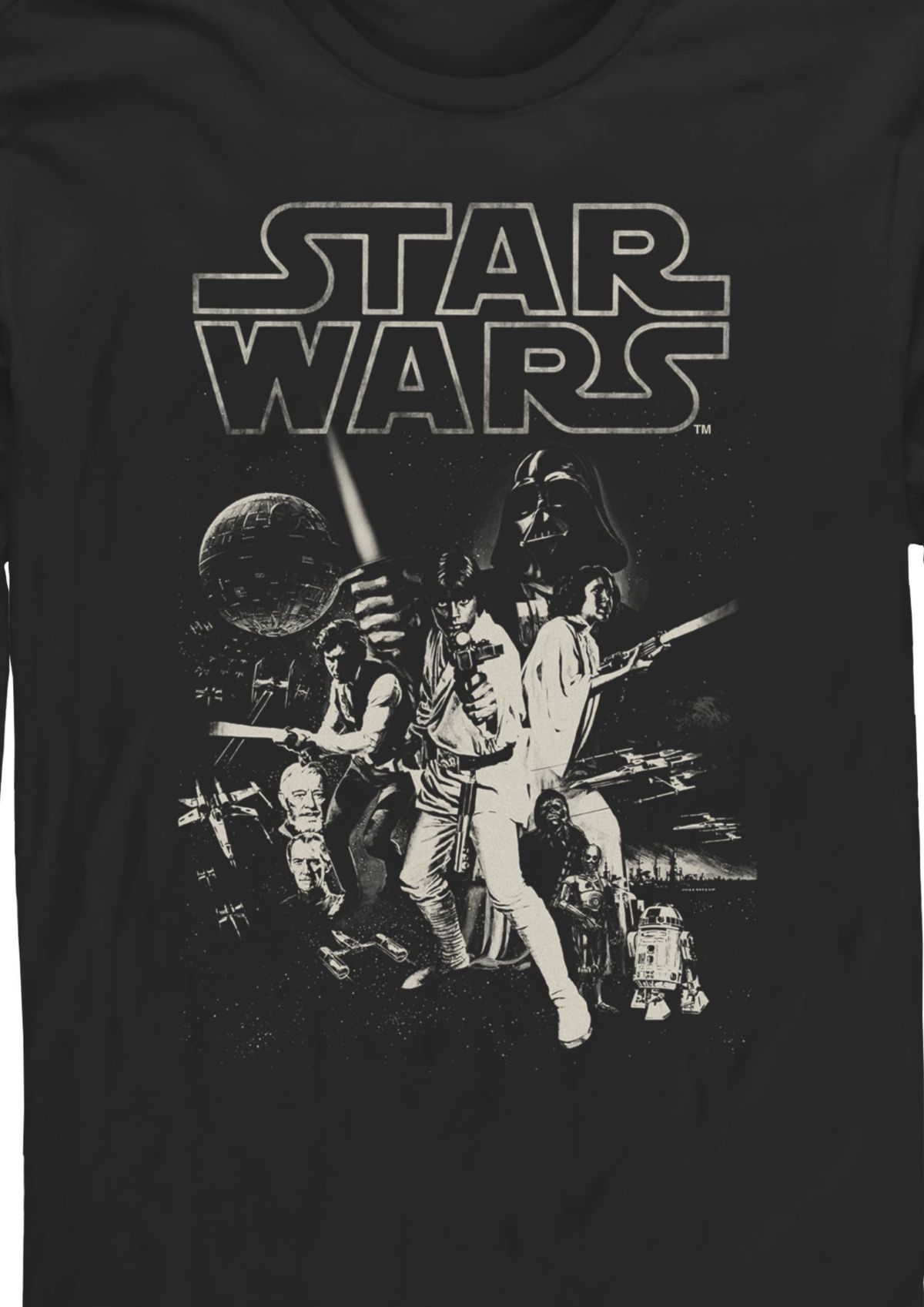 Distress Poster Graphic Long Sleeve T-Shirt