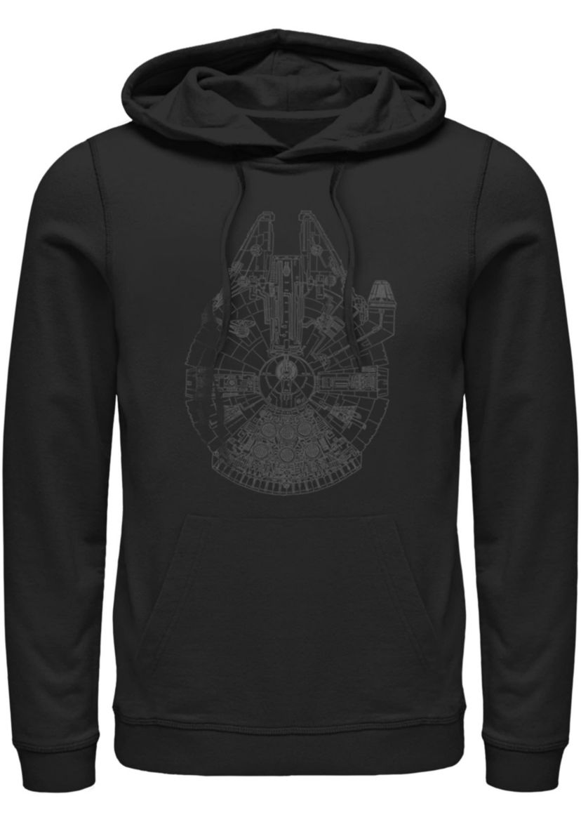 Blue Falcon Graphic Fleece Hoodie