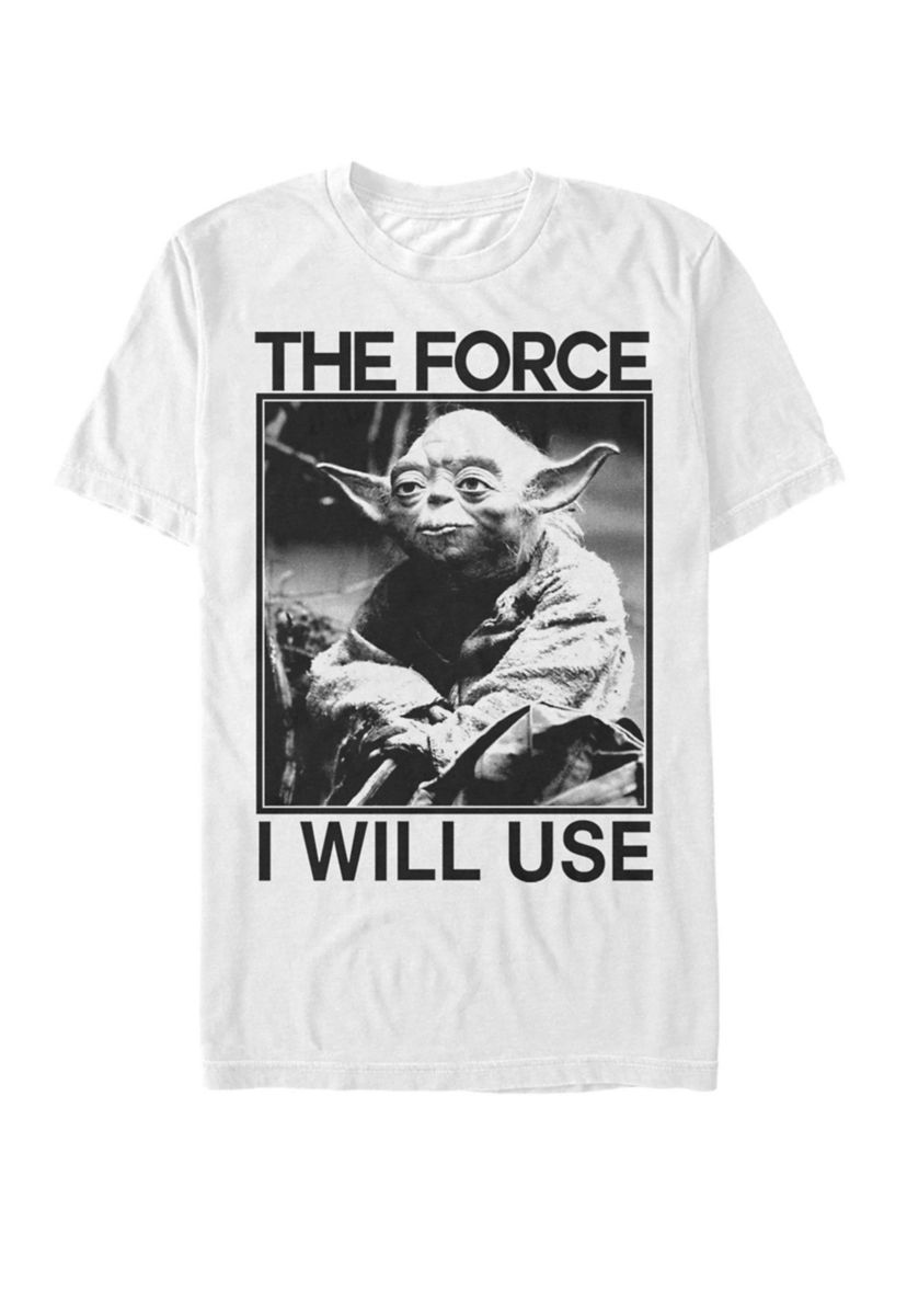 Yoda Photograph Use the Force Short Sleeve T-Shirt 