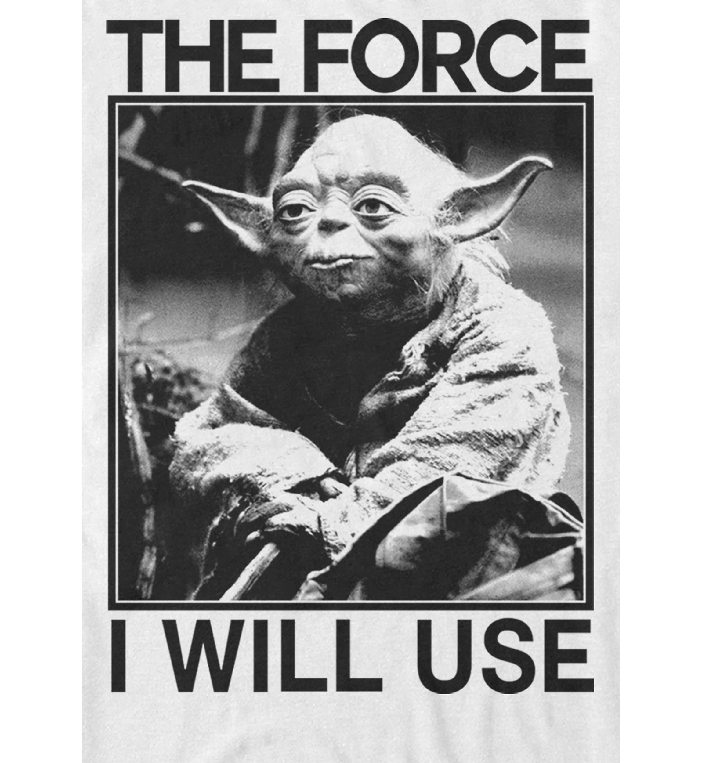 Yoda Photograph Use the Force Short Sleeve T-Shirt 