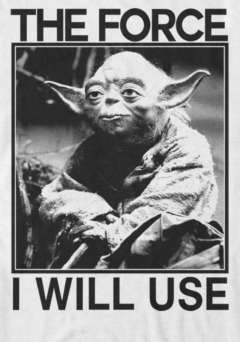 Yoda Photograph Use the Force Short Sleeve T-Shirt 