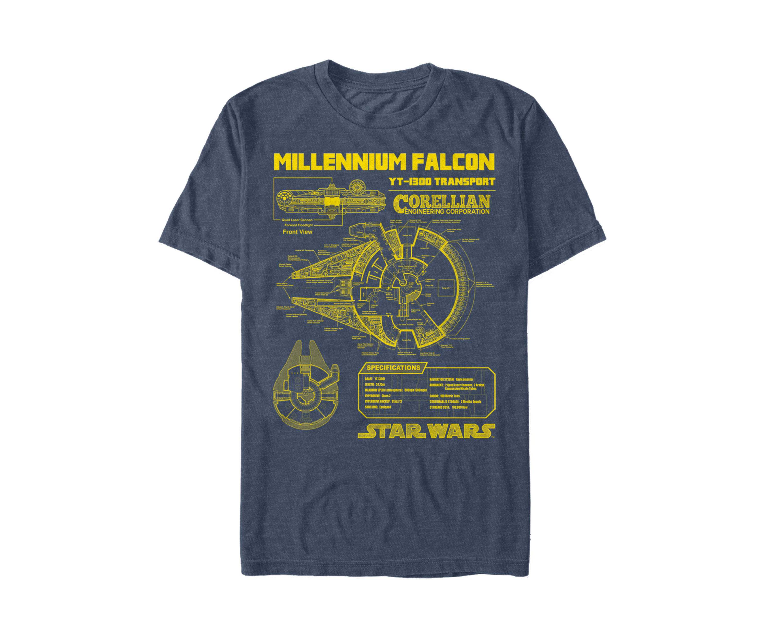 Falcon Schematic Graphic T-Shirt