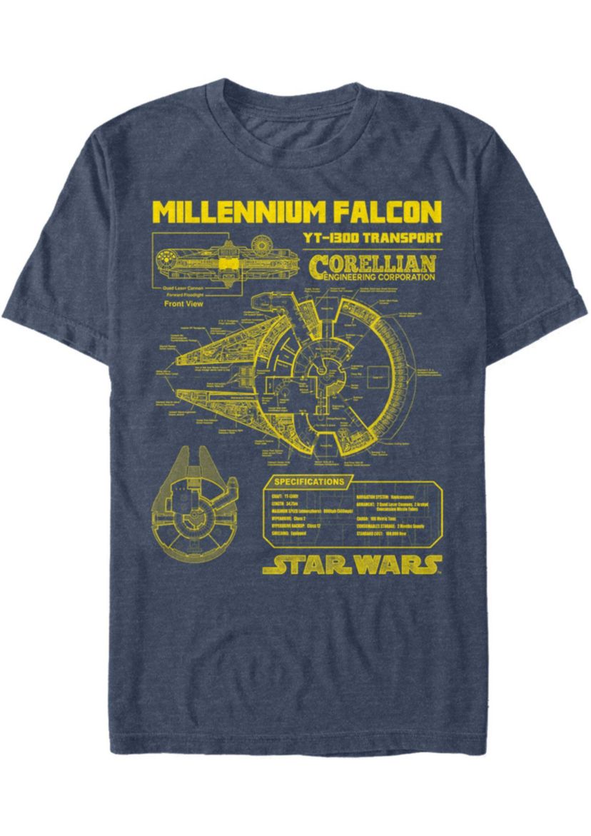 Falcon Schematic Graphic T-Shirt