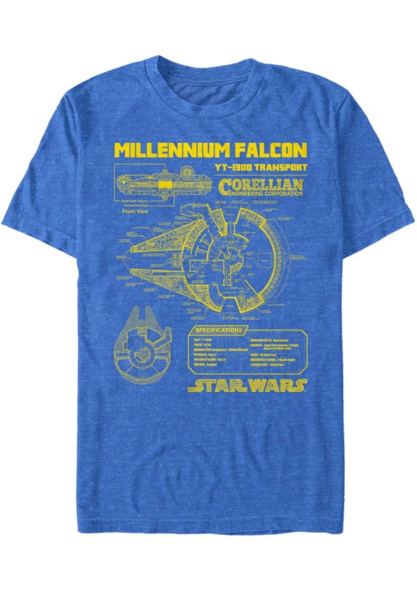 Falcon Schematic Graphic T-Shirt