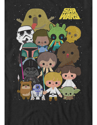 Star Wars® Cute Cartoon Character Group Kawaii Short-Sleeve T-Shirt | belk