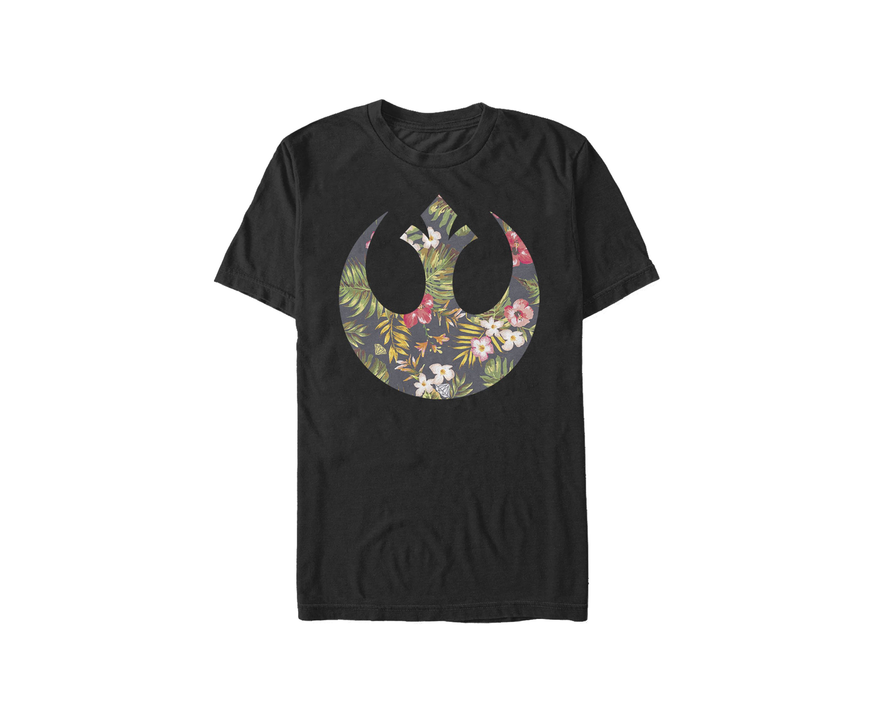 Big & Tall Floral Rebel Alliance Logo Short Sleeve T-Shirt