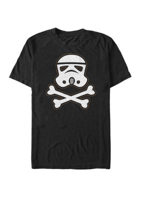 Star Wars Men's Big & Tall Stormtrooper Skull and Cross Bones Short Sleeve Graphic T-Shirt, Black, 3XL