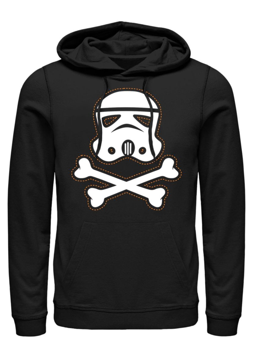 Trooper Skull Patch Graphic Fleece Hoodie